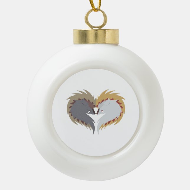 Till Death Do Us Part - Kamunono Orugaron Essentia Ceramic Ball Christmas Ornament (Front)
