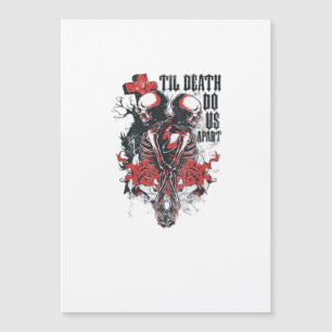 Till Death Do Us Part – Minimalist Skeleton Art Fo