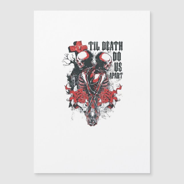 Till Death Do Us Part – Minimalist Skeleton Art Fo (Front)