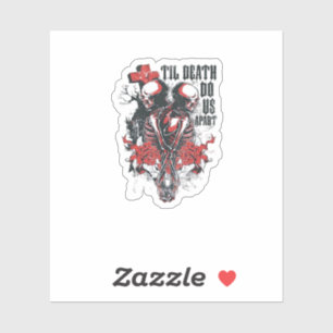 Till Death Do Us Part – Minimalist Skeleton Art Fo