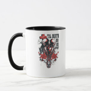 Till Death Do Us Part – Minimalist Skeleton Art Fo Mug
