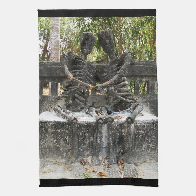 Till Death Do Us Part ... Nong Khai, Thailand Tea Towel (Vertical)