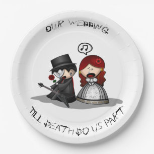 Till Death Do Us Part Paper Plate