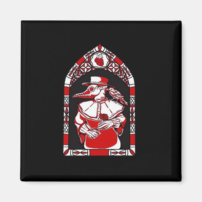Till Death Do Us Part Plague Doctor Classic Love M Magnet (Front)