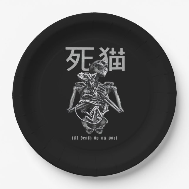 Till Death Do Us Part – Retro Romance Parody Paper Plate (Front)