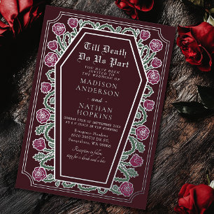 Till Death Do Us Part Rose Red Gothic Wedding