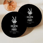 Till Death Do Us Part Skeleton Bridal Shower Paper Plate<br><div class="desc">These are black Till Death Do Us Part Gothic Spooky Skeleton Bridal Shower Paper Plates!</div>