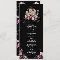 Till death do us Part, Skeleton Bride Groom Menu