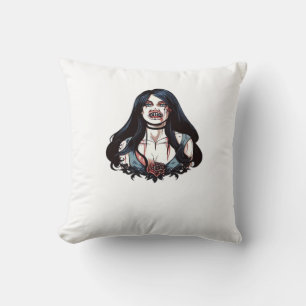 Till Death Do Us Part Skeleton Couple Classic  Cushion