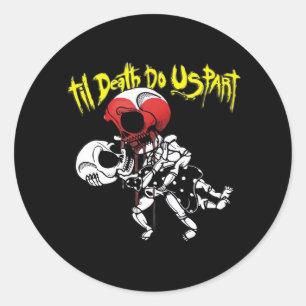 Till Death Do Us Part – Skeleton Couple Forever Classic Round Sticker