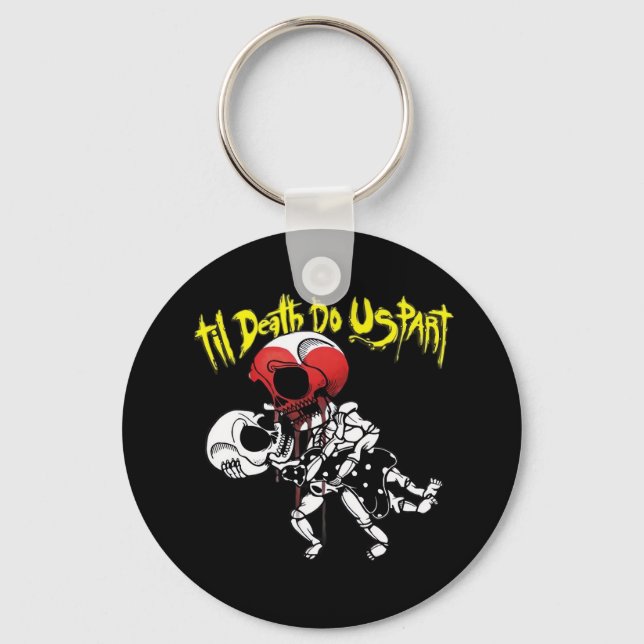Till Death Do Us Part – Skeleton Couple Forever Key Ring (Front)
