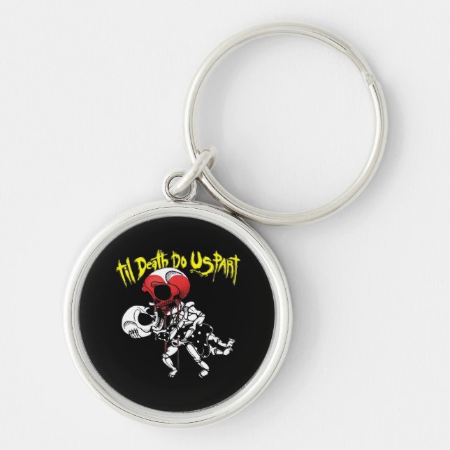 Till Death Do Us Part – Skeleton Couple Forever Key Ring (Front)