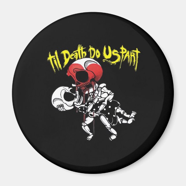 Till Death Do Us Part – Skeleton Couple Forever Magnet (Front)