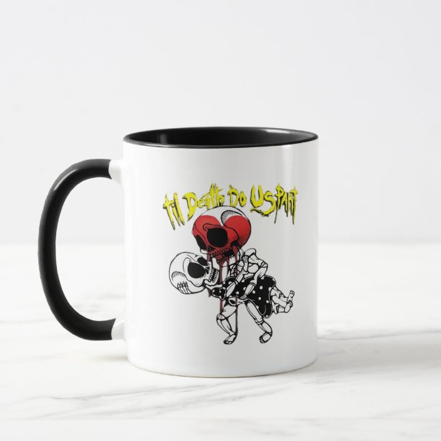 Till Death Do Us Part – Skeleton Couple Forever Mug (Left)