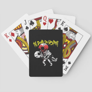 Till Death Do Us Part – Skeleton Couple Forever Playing Cards