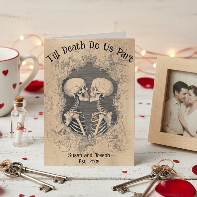 Till Death Do Us Part Skeleton Couples  Card (Creator Uploaded)