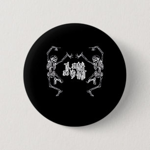Till Death Do Us Part Skeleton Design 6 Cm Round Badge