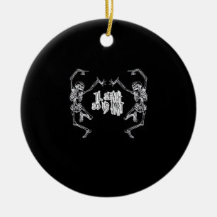 Till Death Do Us Part Skeleton Design Ceramic Tree Decoration