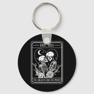 Till Death Do Us Part Skeleton Gothic Wedding Matc Key Ring