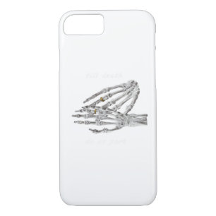 Till Death Do Us Part Skeleton Hands Quote (Black  iPhone 8/7 Case