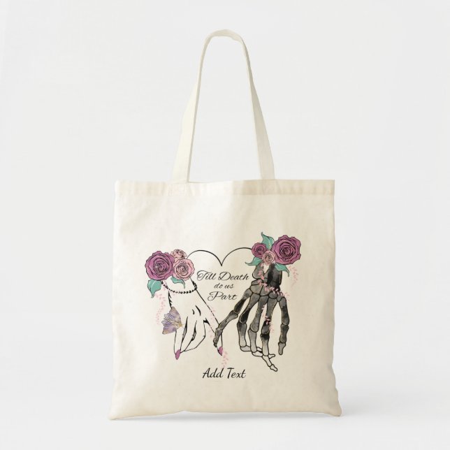 Till Death Do Us Part Skeleton  Tote Bag (Front)