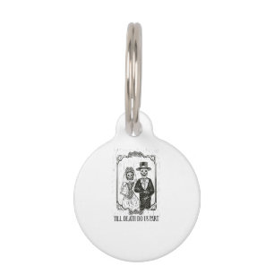 Till Death Do Us Part Skeleton Wedding Couple – Pet Tag