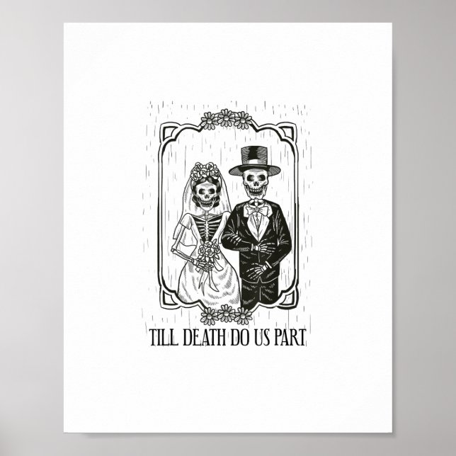 Till Death Do Us Part Skeleton Wedding Couple – Poster (Front)