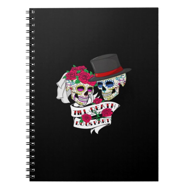 Till Death Do Us Part Skull Notebook (Front)