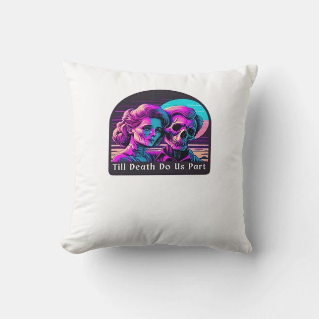 Till Death Do Us Part Sloth and Soulmate Theme Cushion (Front)