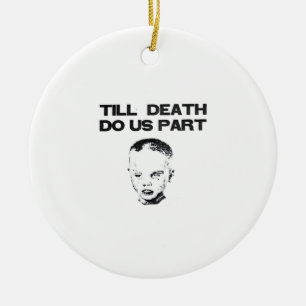 Till Death Do Us Part Sloth Classic Design Ceramic Tree Decoration