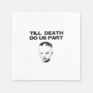 Till Death Do Us Part Sloth Classic Design Napkin