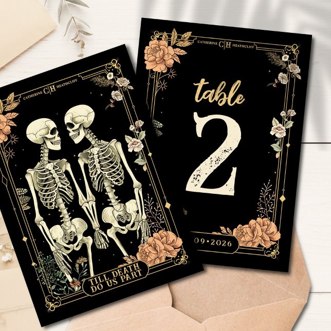 Till Death Do Us Part | Table Number Card (Creator Uploaded)