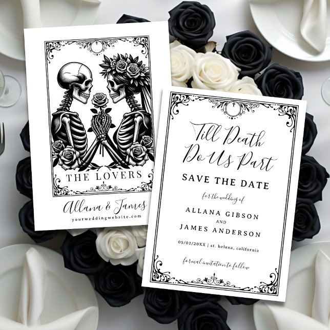 Till Death Do Us Part Tarot Wedding Save the Date (Creator Uploaded)