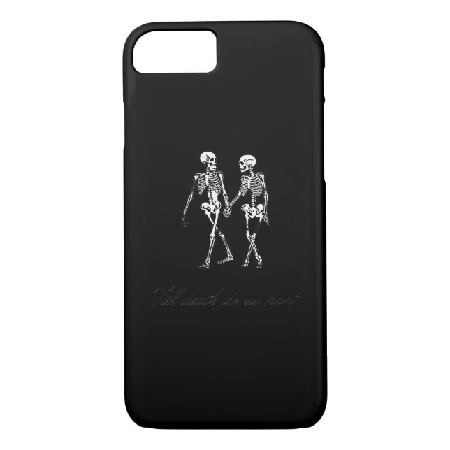 Till Death Do Us Part To The Grave Classic Design Case-Mate iPhone Case (Back)