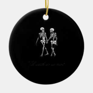 Till Death Do Us Part To The Grave Classic Design Ceramic Tree Decoration