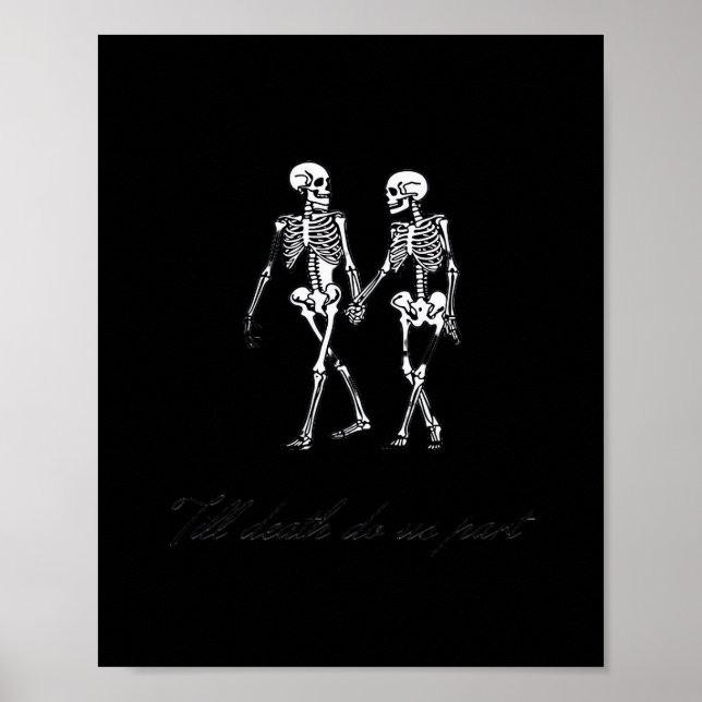 Till Death Do Us Part To The Grave Classic Design Poster (Front)