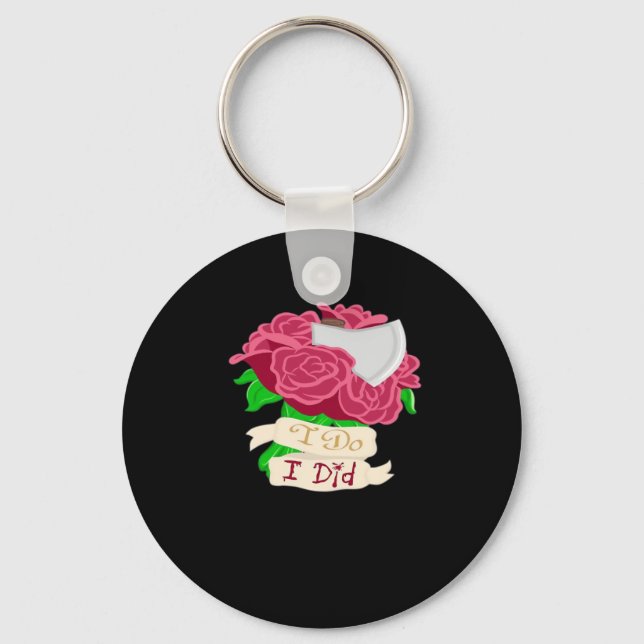 Till Death Do Us Part – Until the End Quote Key Ring (Front)