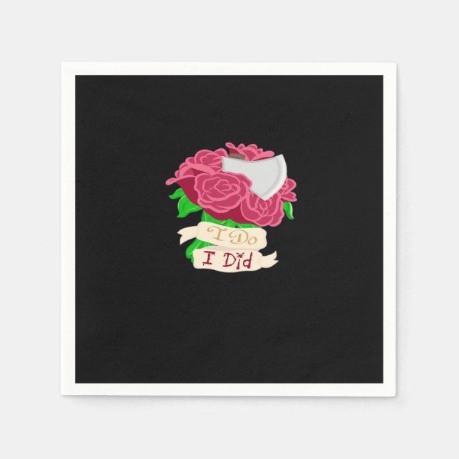 Till Death Do Us Part – Until the End Quote Napkin (Front)