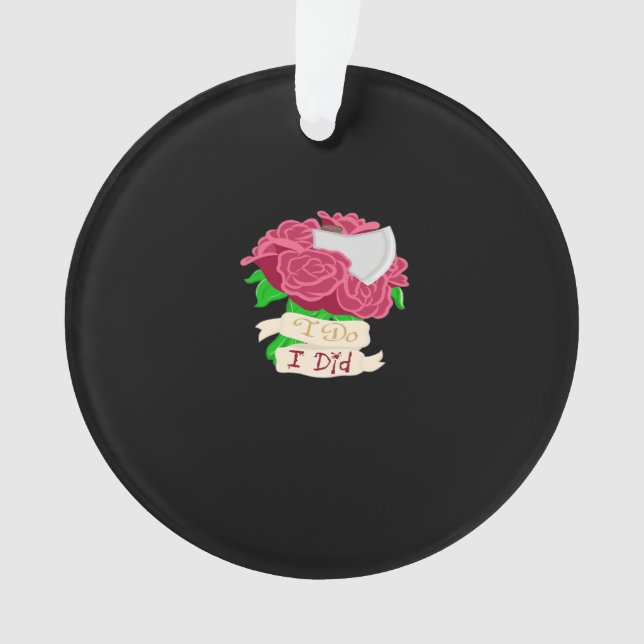 Till Death Do Us Part – Until the End Quote Ornament (Front)