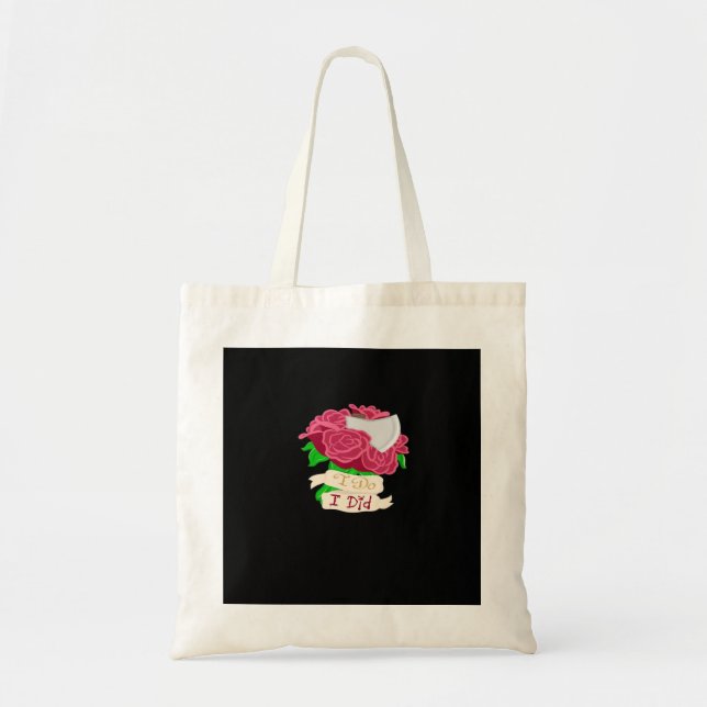 Till Death Do Us Part – Until the End Quote Tote Bag (Front)