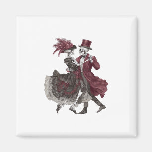 Till Death Do Us Part – Victorian Skeleton Couple Magnet