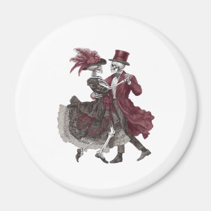 Till Death Do Us Part – Victorian Skeleton Couple  Magnet