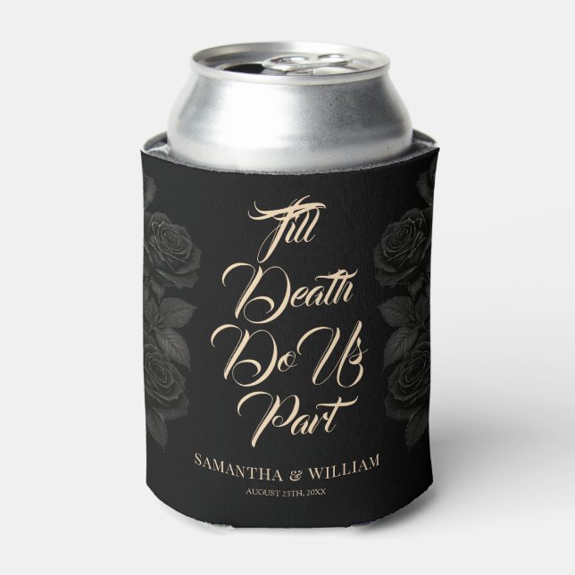 Till Death Do Us Part Wedding Can Cooler (Can Front)