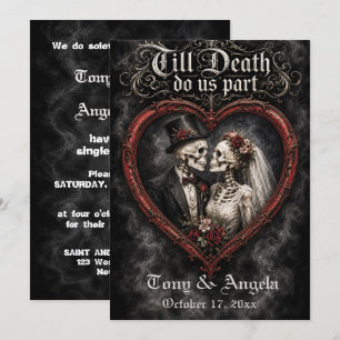 Till Death Do Us Part Wedding Invitation