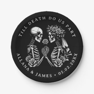 Till Death Do Us Part Wedding Paper Plate
