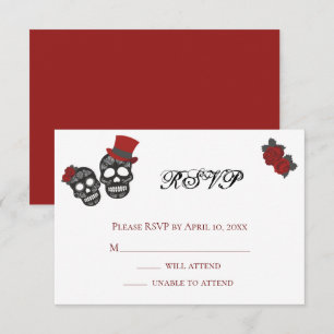 Till Death Do Us Part   Wedding RSVP Card