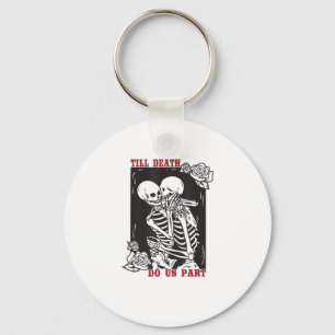 Till Death Do Us Part Wedding Skeleton Couple Vale Key Ring
