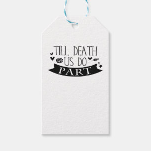 Till Death Do Us Part Wedding Vows Classic Gift Tags