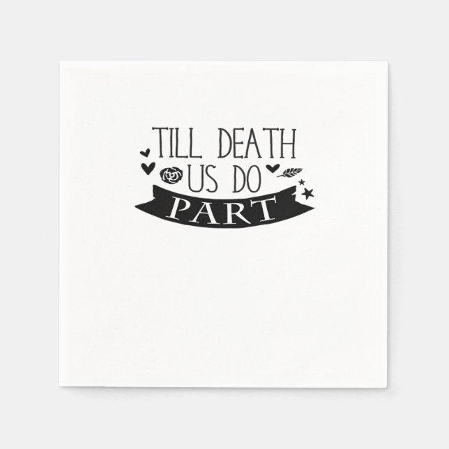 Till Death Do Us Part Wedding Vows Classic Napkin (Front)