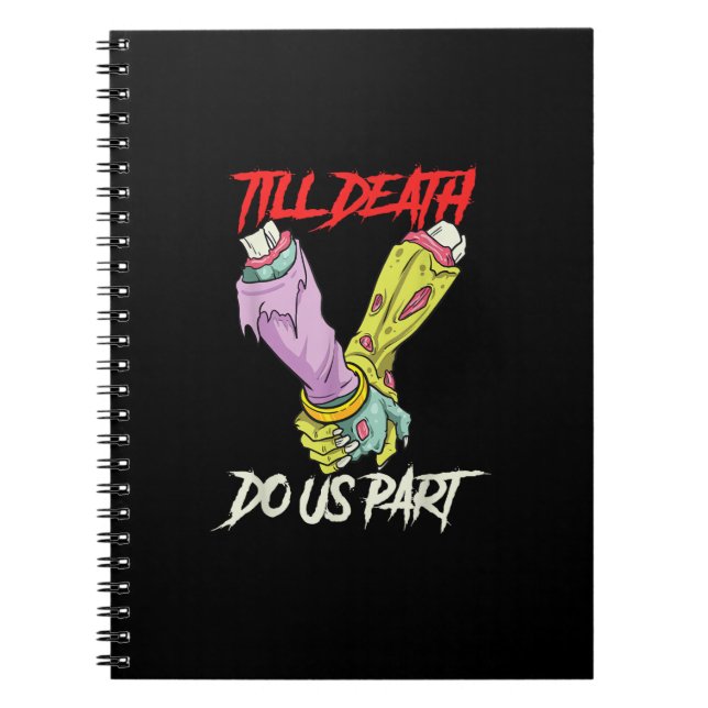 Till Death Do Us Part Zombie Hands Death Pastel Go Notebook (Front)